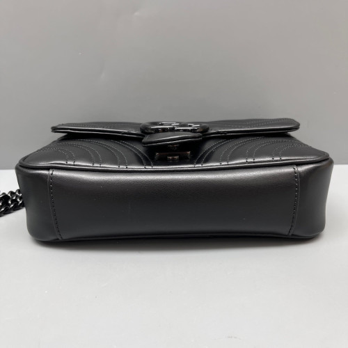 Gucci Small GG Marmont Calfskin Black Gucci Small GG Marmont Calfskin Black