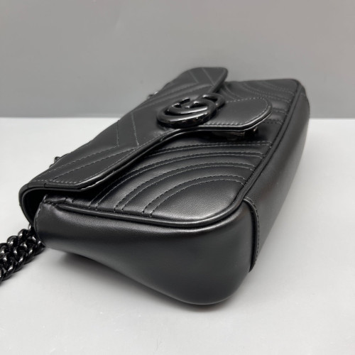 Gucci Small GG Marmont Calfskin Black Gucci Small GG Marmont Calfskin Black