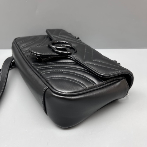 Gucci Small GG Marmont Calfskin Black Gucci Small GG Marmont Calfskin Black