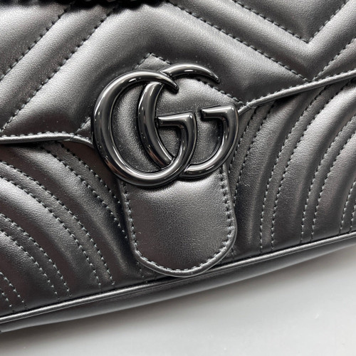 Gucci Small GG Marmont Calfskin Black Gucci Small GG Marmont Calfskin Black