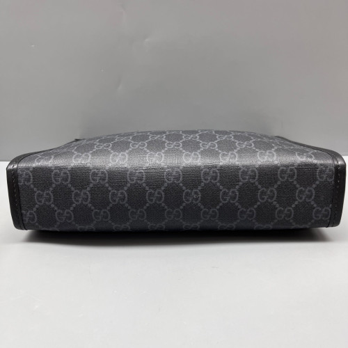 Gucci Clutch GG Supreme Monogram Black Grey