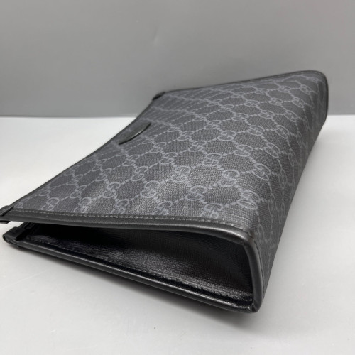 Gucci Clutch GG Supreme Monogram Black Grey
