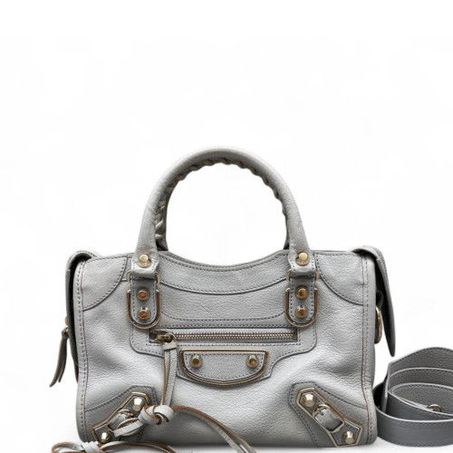 Balenciaga Mini City Calfskin Grey