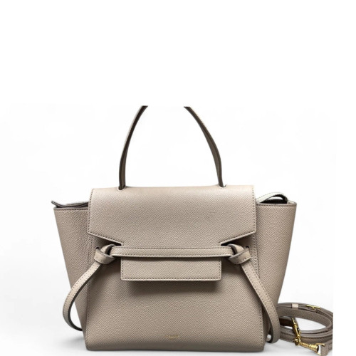 Celine Nano Belt Bag Grained Calfskin Grey