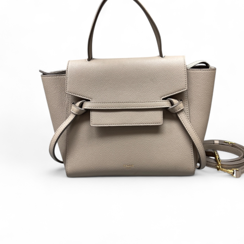 Celine Nano Belt Bag Grained Calfskin Grey