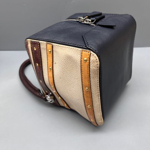Louis Vuitton Square Bag Calfskin Beige Brown Black
