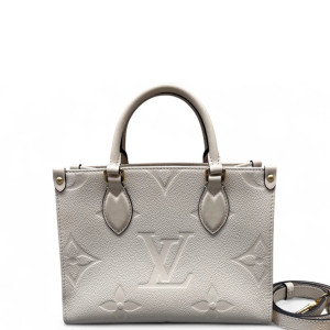Louis Vuitton Onthego PM Empreinte Monogram Giant White