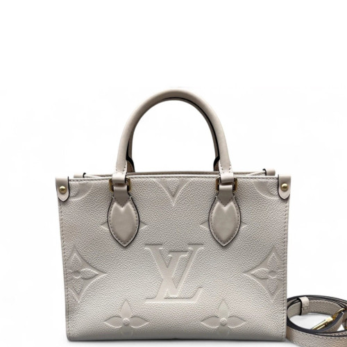 Louis Vuitton Onthego PM Empreinte Monogram Giant White