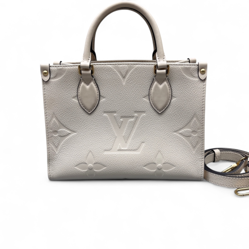 Louis Vuitton Onthego PM Empreinte Monogram Giant White