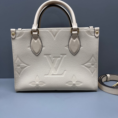 Louis Vuitton Onthego PM Empreinte Monogram Giant White