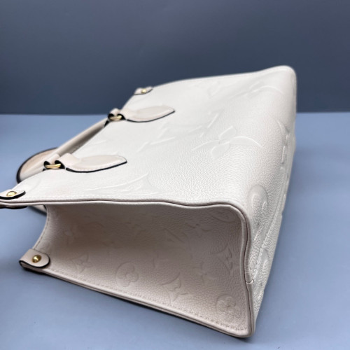 Louis Vuitton Onthego PM Empreinte Monogram Giant White