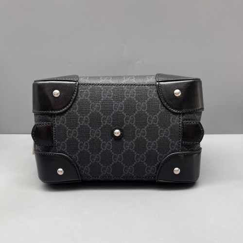 Gucci Boston Bag GG Supreme Monogram Black