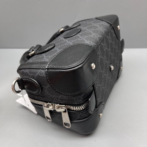 Gucci Boston Bag GG Supreme Monogram Black