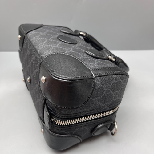 Gucci Boston Bag GG Supreme Monogram Black