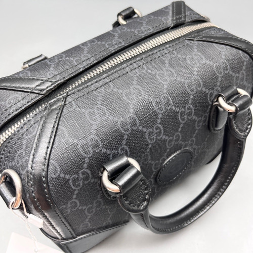 Gucci Boston Bag GG Supreme Monogram Black