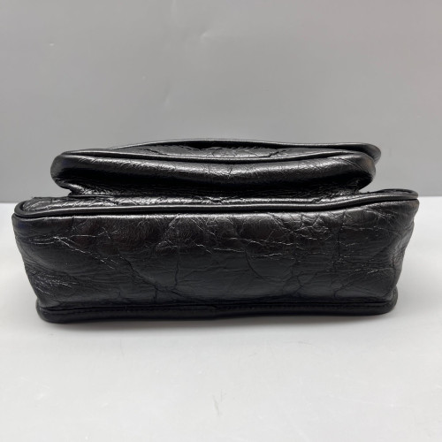 Yves Saint Laurent Baby Niki Messenger Calfskin Black