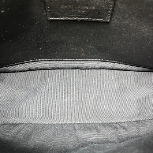 Yves Saint Laurent Baby Niki Messenger Calfskin Black