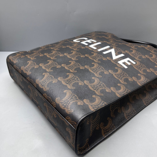Celine Medium Vertical Cabas Triomphe Black Brown