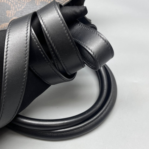 Celine Medium Vertical Cabas Triomphe Black Brown