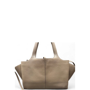 Celine Tote Bag Grained Calfskin Beige
