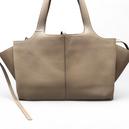 Celine Tote Bag Grained Calfskin Beige