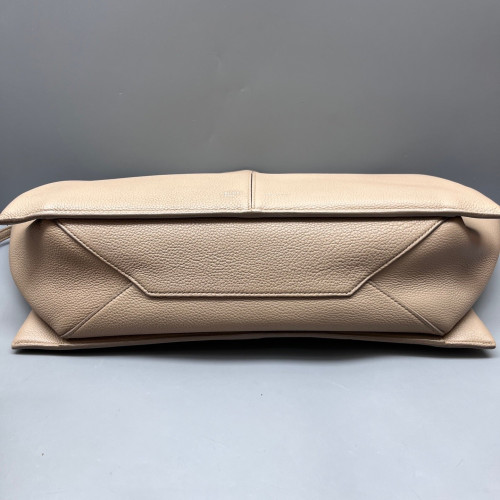 Celine Tote Bag Grained Calfskin Beige