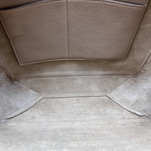 Celine Tote Bag Grained Calfskin Beige