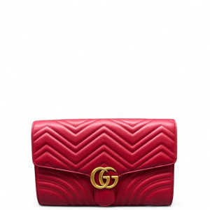 Gucci Clutch Calfskin Red