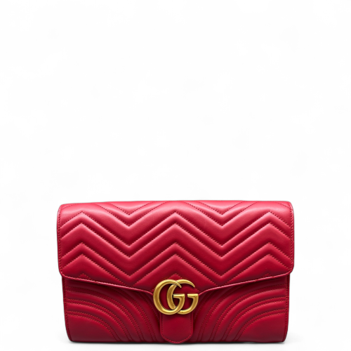 Gucci Clutch Calfskin Red