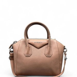 Givenchy Small Antigona Grained Calfskin Light Tan