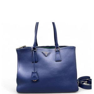 Prada Tote Bag Calfskin Dark Blue