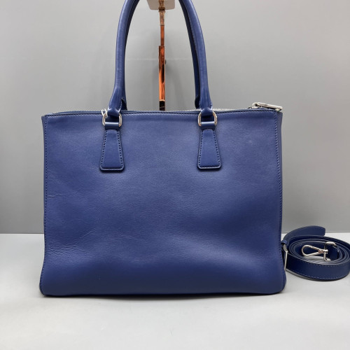 Prada Tote Bag Calfskin Dark Blue