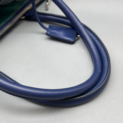 Prada Tote Bag Calfskin Dark Blue