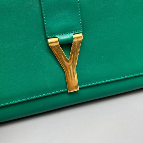 Yves Saint Laurent Clutch Calfskin Green