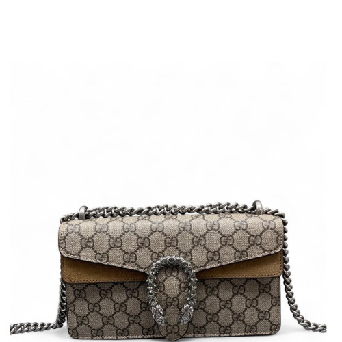 Gucci Meium Dionysus GG Supreme Monogram Beige Brown