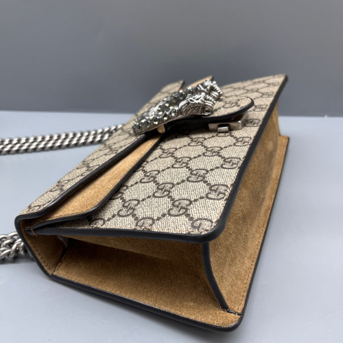 Gucci Meium Dionysus GG Supreme Monogram Beige Brown