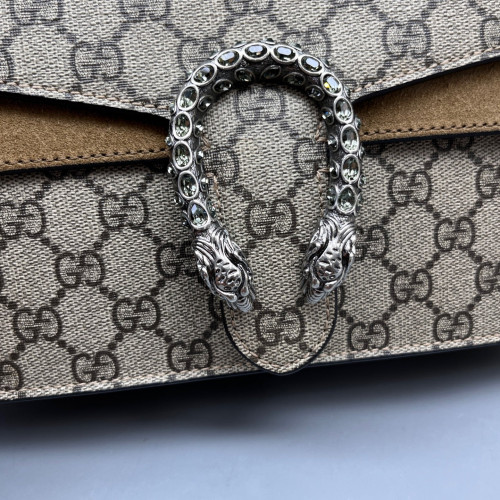 Gucci Meium Dionysus GG Supreme Monogram Beige Brown