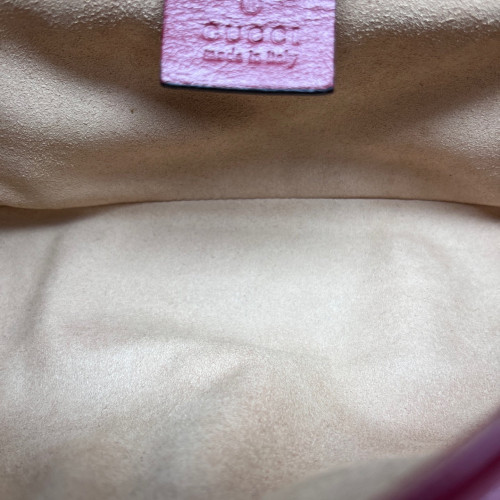 Gucci Matelasse Small GG Marmont Calfskin Black Red
