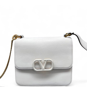 Valentino Crossbody Bag Smooth Calfskin White