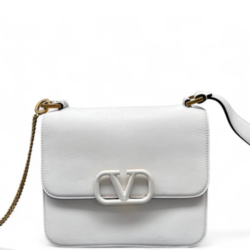 Valentino Crossbody Bag Smooth Calfskin White