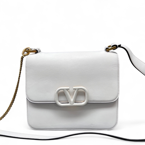 Valentino Crossbody Bag Smooth Calfskin White