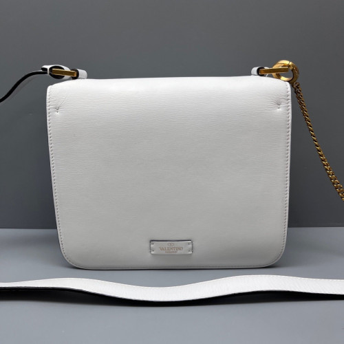 Valentino Crossbody Bag Smooth Calfskin White