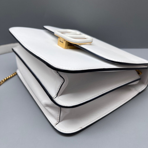 Valentino Crossbody Bag Smooth Calfskin White