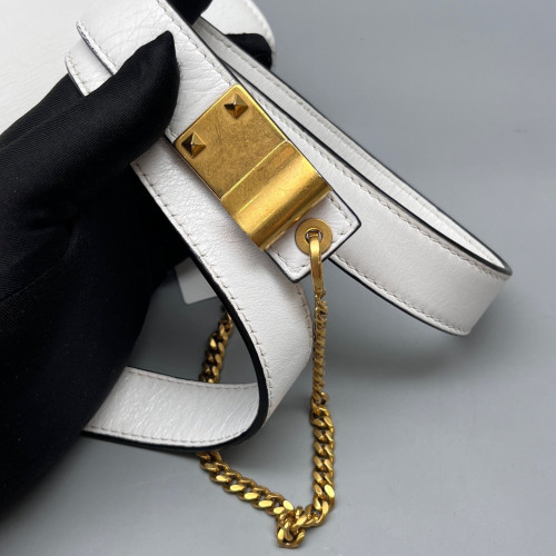 Valentino Crossbody Bag Smooth Calfskin White