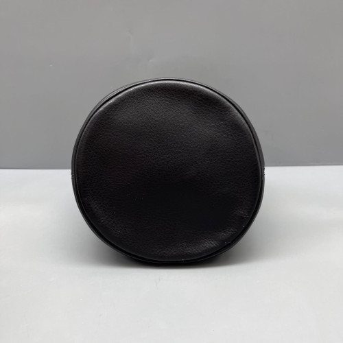 Balenciaga Bucket Grained Calfskin Black