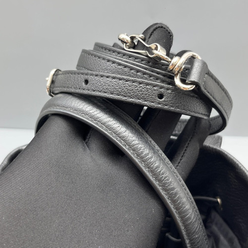 Balenciaga Bucket Grained Calfskin Black