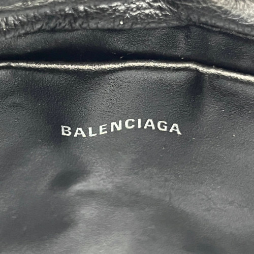 Balenciaga Bucket Grained Calfskin Black