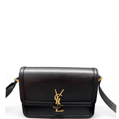 Yves Saint Laurent Medium Solferino Smooth Calfskin Black