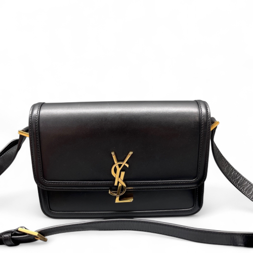 Yves Saint Laurent Medium Solferino Smooth Calfskin Black