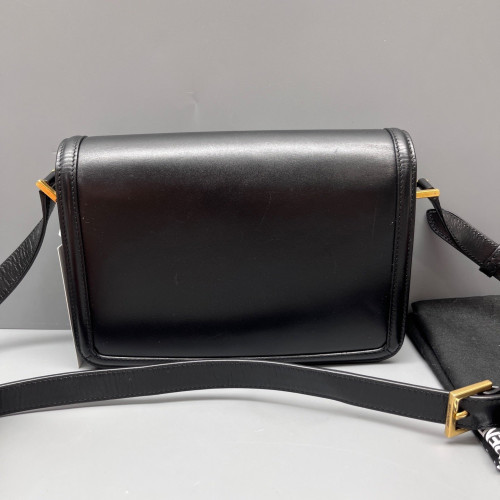 Yves Saint Laurent Medium Solferino Smooth Calfskin Black
